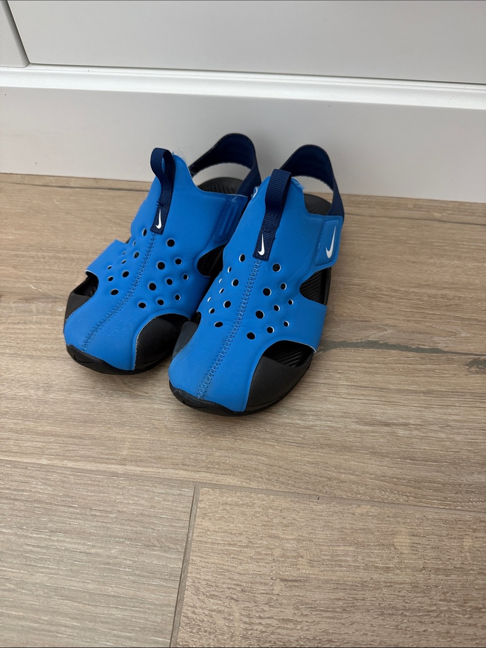 Nike Sunray Kids Blue and Black Water Shoes